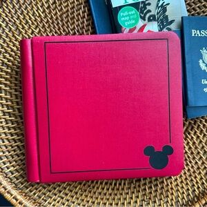 Disney Creative Memories Retired 7 x 7 Red Black Mickey Mouse Scrapbook Album